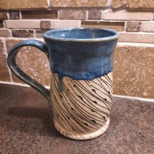 Glazed Pottery Drip Mug